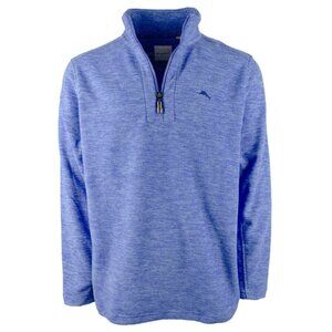 Tommy Bahama Men’s Medium Half Zip Fleece Pullover Cloud Peak Blues